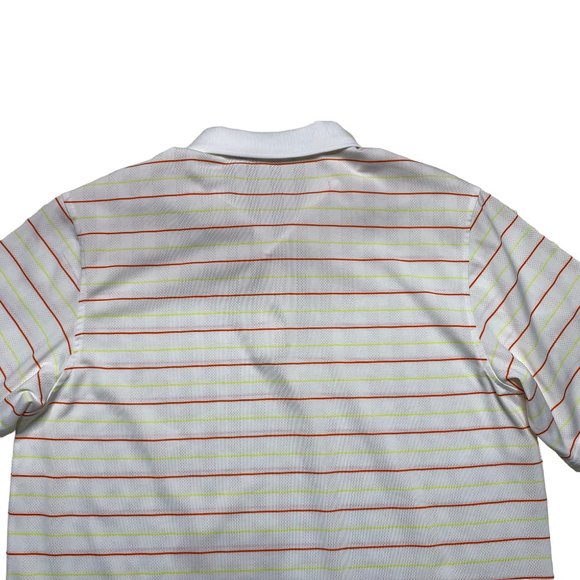 Walter Hagen Essentials Golf Polo Shirt Mens Size L White Striped Short Sleeve - Picture 4 of 8